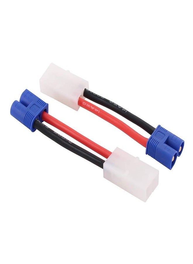 OliRC 4pcs compatible with Tamiya Female to EC3 Style Male Connector Adapter - 14awg 2in Wire(C24-4) - Image 2